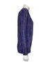 Side view-Mary McFadden light purple pleated long sleeve top