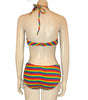 1970s Cole of California Rainbow Stripe Terry Cloth Bikini