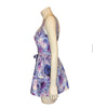 purple floral swimsuit dress