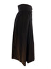 Black Midi Button-up Skirt