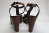 Max Mara Brown Leather Chunky Sandal