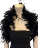 Vintage Feather & Black Sequin Boa