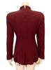 Back view-Mugler 1980s Burgundy Fishtail Jacket