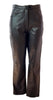 high waisted black leather pants