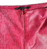 hot pink snake print suede pants