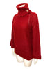 1970s Chanel Deadstock Red Turtleneck Sweater