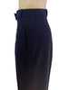 Side view waistband and pocket-Mugler 1980s Navy Wool Trousers