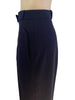 Side view waistband and pocket-Mugler 1980s Navy Wool Trousers