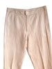 beige pinstripe leather pants