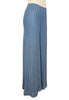blue knit chevron  palazzo pants