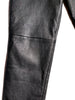 high waisted black leather pants