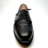 Black pebble leather oxford shoe