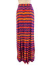 multicolor chevron skirt and belt