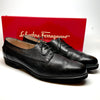 Black pebble leather oxford shoe