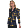 1980s Escada Primary Colors Plaid Blazer