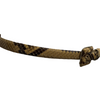  A skinny waist belt by Nancy Gonzales featuring a genuine python band and a python covered square buckle.