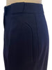 Close up side view pocket and side seam-Mugler 1980s Navy Wool Trousers