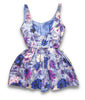 purple floral swimsuit dress