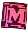 Pink scarf by Missoni with a large M on it 