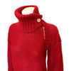 1970s Chanel Deadstock Red Turtleneck Sweater