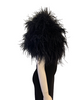 Shoulder shrug in black feathers lays across shoulders Also available in white.