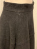 Grey, wool, high-waisted, maxi, circle-skirt.