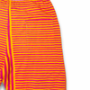 pink and orange striped swim shorts