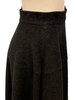 Grey, wool, high-waisted, maxi, circle-skirt.