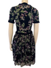 Blumarine Black & Purple Floral Dress