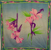 1970s Leonard Paris Silk Floral Scarf