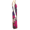 Right Side View jumper and belt only (Colorful Hanae Mori floral printed silk chiffon with bow collar and belt)