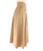 Tan Midi Button-up Skirt