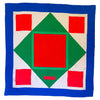 Colorful geometric Yves Saint Laurent scarf 