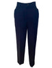 Front view-Mugler 1980s Navy Wool Trousers