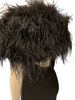 Shoulder shrug in black feathers lays across shoulders Also available in white.