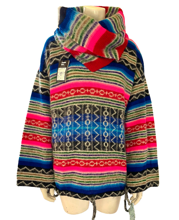 1970s RARE Kansai Yamamoto Deadstock Rainbow Knit Sweater