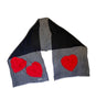 Moschino Silk Chiffon Heart Scarf