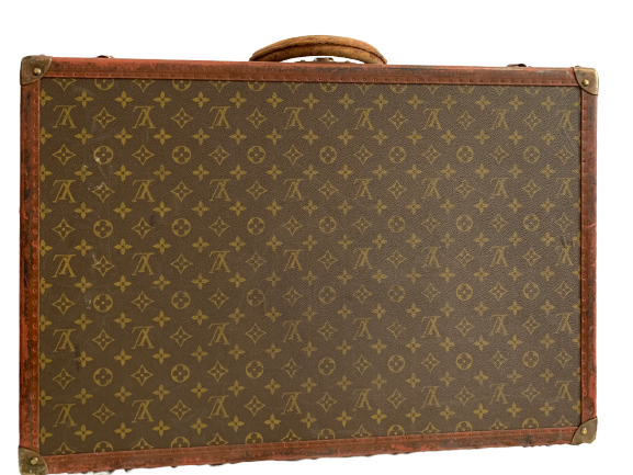 LOUIS VUITTON Brown Monogram Print Luggage