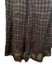 Haat by Issey Miyake Plaid Skirt with Ruched Hem