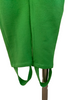 Green leggings with stirrups. 