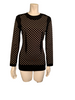 Front view of mannequin wearing long sleeve Moschino Polka Dot Tunic/ Dress